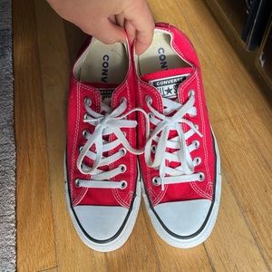 Converse Red and White Sneakers